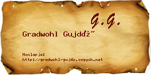 Gradwohl Gujdó névjegykártya